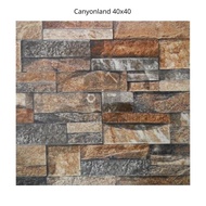 Keramik Kasar Garasi Motif Batu Alam Mulia Canyonland 40x40