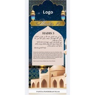 Template Bunting Hadis 40 Canva