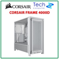 Corsair FRAME 4000D White Computer Case – ATX/Mid Tower – 2 Years
