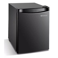 Sharp Black Mini Bar, Fridge, Chiller Room, Wired Shelf,Utility Box, Bottle Pocket, Adjustable Feet,