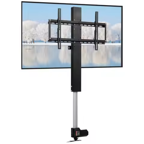 Motorized TV Lift 31" Stroke for 60" TV, 132LBS Load Capacity Height Adjustable Mount with Remote fo