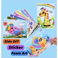 Kids DIY Eva Sticker Foam Art / Goodie Bag / Birthday Gift / Kids Craft / Children’s Day / Christmas Gift