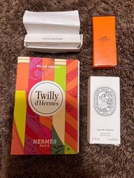 【香水小樣禮包】 Hermes、 LV、Diptyque 試管香水共五瓶 合計10ml 隨便賣