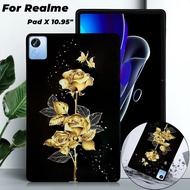 Realme Pad X 2022 10.95-inch Case RMP2107 RMP2108 Tablet Casing Fashion Art Painting Pattern Frosted
