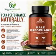 Ancient Nutrition Male Performance Male Vitality Support Capsules 180 Capsules