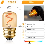 LABOT Thay Đổi Độ Sáng Linh Hoạt Mềm Filament Nâu LED Filament Ống Bong Bóng T28 Đèn bàn ánh sáng mô