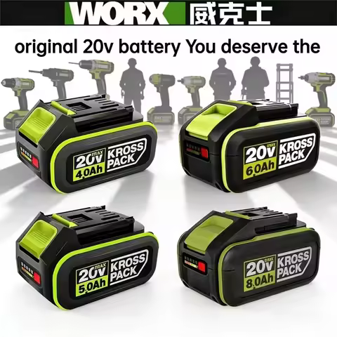 100% Original WORX Replacement New battery 20V 6.0Ah/8.0Ah WORX power tool series compatible with WA
