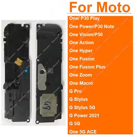 Louder Speaker Buzzer For Motorola Moto One 5G ACE Power Hyper Vision Fusion Plus Action Zoom Macro 