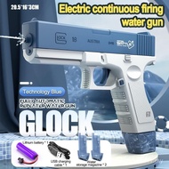 Penembak Air Elektrik Boleh Dicas semula Tembakan Berterusan Pistol Air Automatik Sepenuhnya Glock M