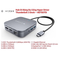 [Genuine HyperDrive] Multi-Port Mobile Hub - HyperDriver Thunderbolt 3 Mobile Dock – HDTB3TD