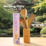 homLiv Set Alat Masak Kayu Morning Glory Cooking Ware Set Food Grade