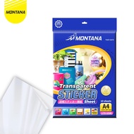 Transparent Glossy Photo Sticker Montana Transparent Photo Sticker Paper TGST-A470 A4 170 gsm