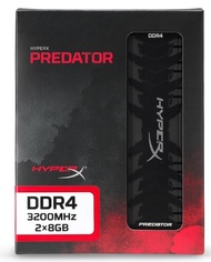 RAM  DDR4  PC  KINGSTON HYPERX PREDATOR (HX432C16PB3K2/16) 16GB3200 8X2