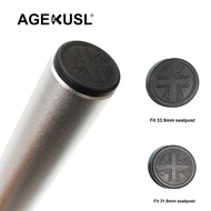 AGEKUSL Bike Seat Tube Seatpost Stopper Plug End Union Jack Match 31.8 or 33.9mm Seatpost For Brompton Pikes Camp Dahon Fnhon Folding Bicycle