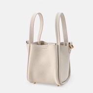 Songmont [vegetable basket series] similar designer two-layer cowhide bucket bag handbag 【OEM】☂☫