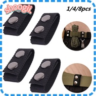 SHOOGEL 1/4/8Pcs Belt Keeper Portable Double Snaps Sports Heavy Duty