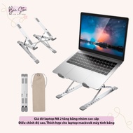 N8 2-Tier Aluminum Tablet Laptop Stand, Adjustable Height/ 2-Tier Laptop Shelf