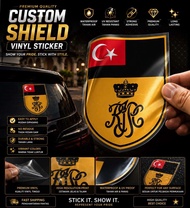 Johor Crown Car Sticker Decals