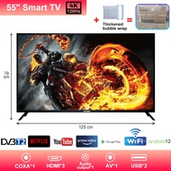 EXPOSE Smart TV 32 Inch Murah Android TV 50 Inch 4K UHD Television Android 12 Built-In Various Popul