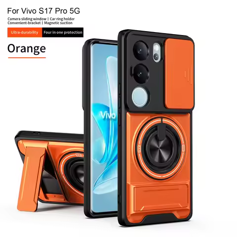 For Vivo V29 Case Vivo V29 Pro Cover Vivo V29 Pro v29 Cases Magsafe Magnetic Fold Holder Military Ar