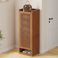 Portable Bamboo 8-layer Shoe Shelf Breathable Structure Space Saving Multi-grid Shoe Storage For Hom