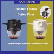 Foldable Coffee Filters Portable Reusable Coffee Dripper Coffee Filters Drip Tea Holder Mesh Baskets