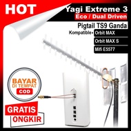Antena Orbit MAX Huawei B818 Modem Router Yagi Extreme 3 TS9 Dual - Dual Driven Kabel 15 Meter