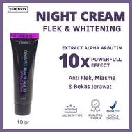 Salep Flek Night Whitening Shenox Skincare Cream Malam Penghilang Flek Hitam Membandel BPOM | Salep 