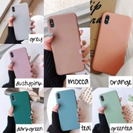 Softcase candy pastel plain case redmi 7a note 5 5a Prime