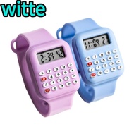 WITTE Micro Calculator Watch, Date Display Cartoon Electronic Digital Calculator, Portable Multifunc