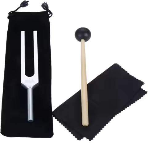 528 Hz Tuning Fork, Silver Solfeggio Tuning Forks 528 Hz For Healing, Musical Instrument, Meditation