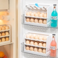 30 Grids Egg Holder 3-Layer Egg Storage Box Fresh Keeping Food Storage Containers Kitchen Fridge Fli