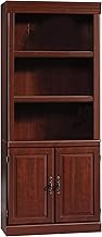 Sauder Heritage Hill Library with Doors/Book Shelf, L:29.80" x W:12.99" x H:71.26", Classic Cherry