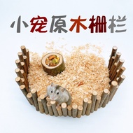 Hamster High Low Fence Hamster Cage Log Arch Bridge Hamster Hedgehog Hiding House Small Pet Wooden H