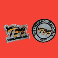 Taekwondo Malaysia TM (WT) Logo patch paches (gum iron on)