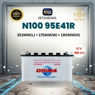 OSIMA N100 95E41R Wet Battery | Heavy Duty Conventional Battery for Truck, Ship, Ferry, Cargo Boat
