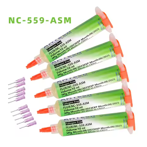 100% Original AMTECH NC-559-ASM BGA PCB No-Clean Solder Paste Welding Advanced Oil Flux Grease 10cc 