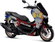 Decal stiker Full body Motor Yamaha Old Nmax 2015-2019 New Nmax 2020-2022 - motif Bendera Holland