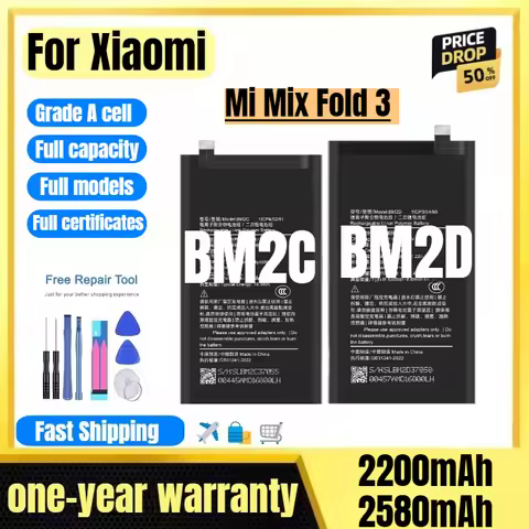 BM2C/BM2D for Xiaomi Mi Mix Fold 3 Mobile Phone Battery High Quality High Capacity Replacement Bater