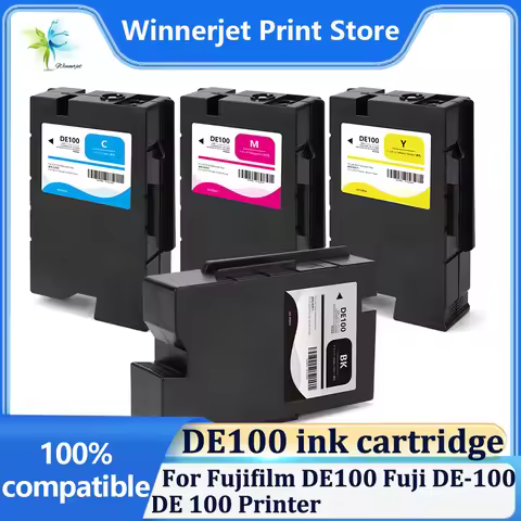 DE100 200ml Ink Cartridge With Dye Ink With One Time Use Chip for Fujifilm DE100 Fuji DE-100 DE 100 