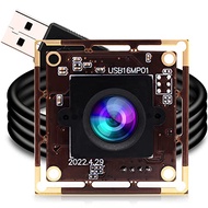 ELP 16 Megapixel USB Camera Module with 75degree No Distortion Lens 3496P 6K Embedded Webcam Board f