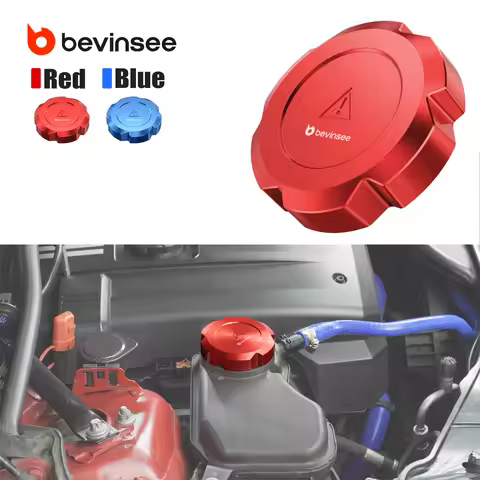 BEVINSEE Coolant Tank Cover For BMW E90 E92 E93 E91 E81 E87 E60 F30 F10 X5 E70 F15 X1 E84 X3 F25 F20