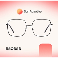 Baobab Eyewear | SAMUEL Sun Adaptive Glasses | Photochromic Transition For Men and Women Square