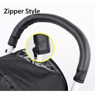 Premium Leather Stroller Handle Cover for Babyzen YOYO2 YOYO3 YOYO+ & Stokke, Anti-Peel Pram Handle 