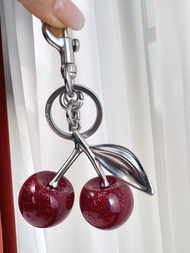 official store new bag accessories apple cherry key chain pendant
