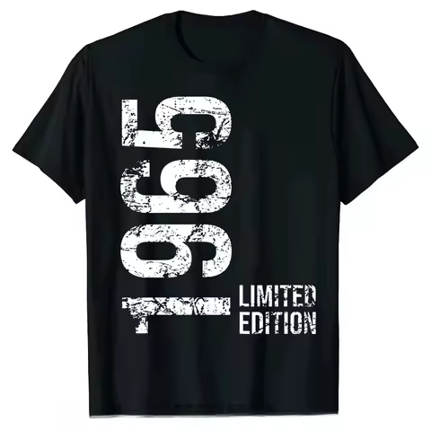 Sleeve Cotton new Awesome Vintage 1965 T Shirts Graphic Cotton Streetwear Sleeve Birthday Gifts Summ