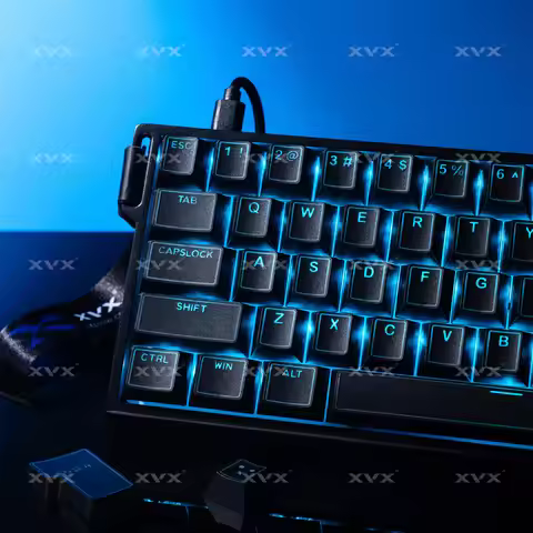 XVX Black See Through Keycap Double shot Cherry Profile PBT Keycap Set 142-key