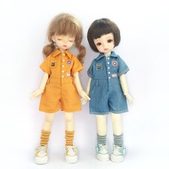Bjd 6 Points Baby Clothes Jumpsuit Overalls 1/6bjd Pants yosd 30cm Doll Clothes