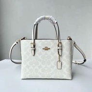 Coach Mollie Tote 25 Tote Bag, Ice White, Bucket Bag. Approx. 25*19*13cm.