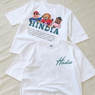 KATUN LOKAL Hindia Local Band Distro T-Shirt 24s Cotton Casual Crew Neck Black - White, S (65x92) 35